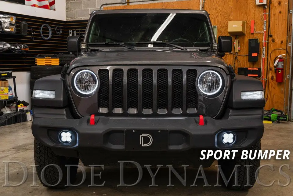 Ss3 Led Fog Light Kit For 2018-2023 Jeep Jl Wrangler (W/ Amber Backlights) 8