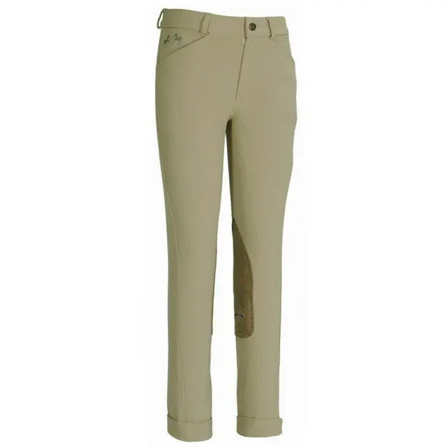 Equine Couture Children's Coolmax Champion Front Zip Jods With Euroseat Clearance 1