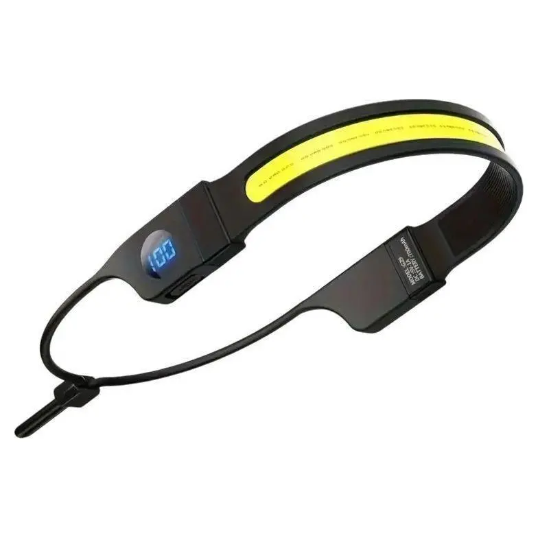Cob Led Riding Hat Band, Red And White Lights 1
