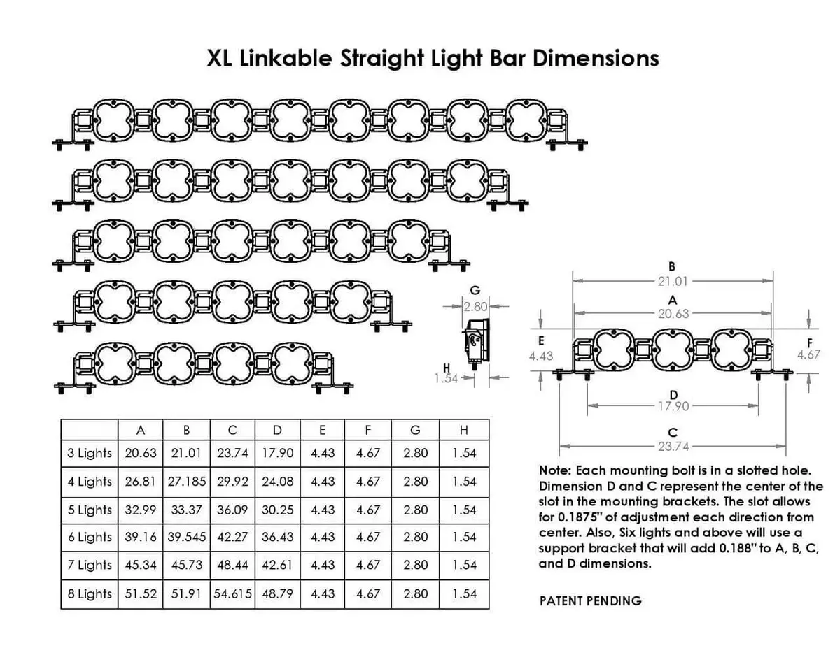 Baja Designs Xl Sport / Pro Linkable Led Light Bar (Choose From 3-9) 5