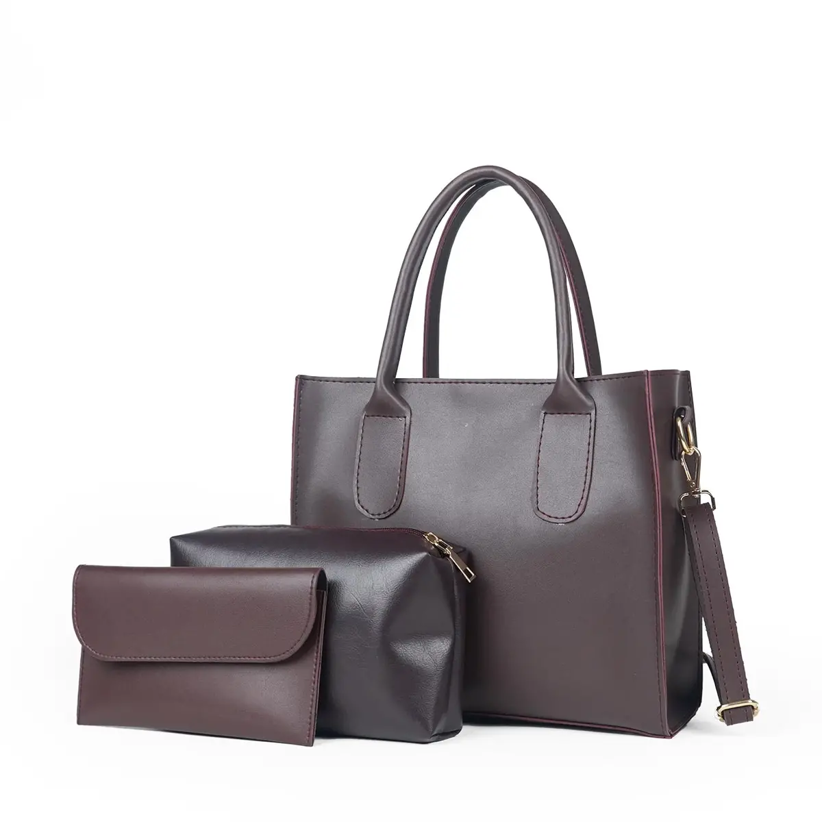 Catchy Bag Set Of 3 Maroon 1