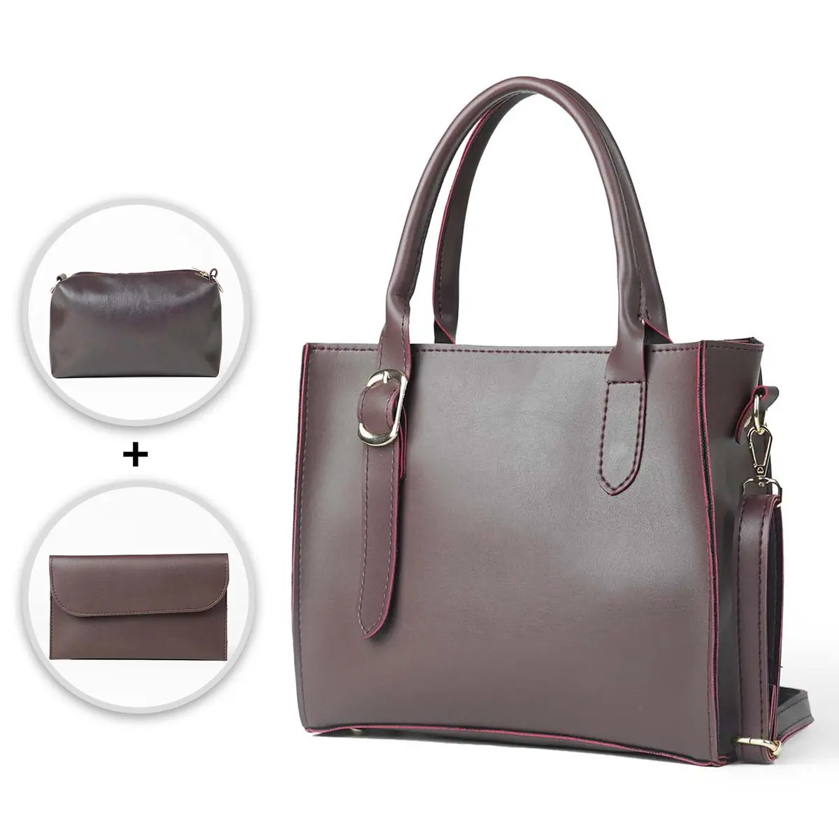 Posh Set Of 3 Bag Maroon 1