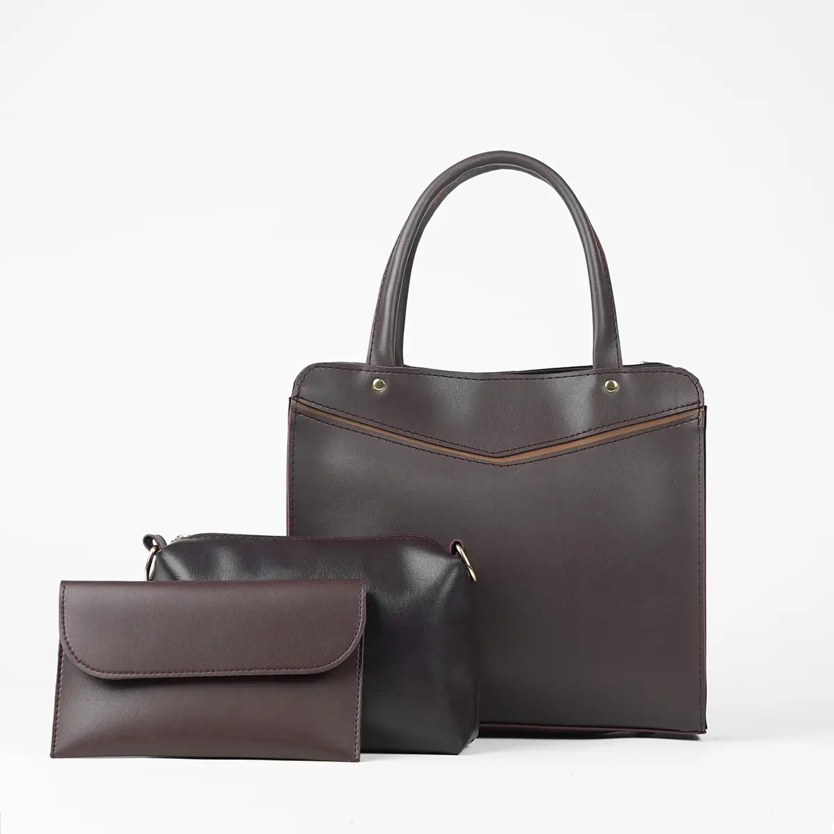 Smart Set Of 3 Bag Maroon 2