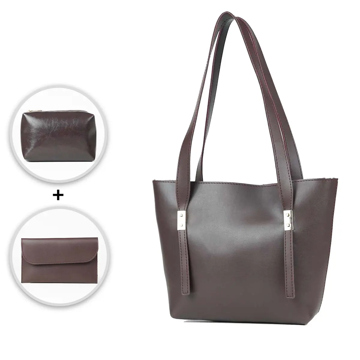 Falcon Tote Set Of 3 Bag Maroon 1