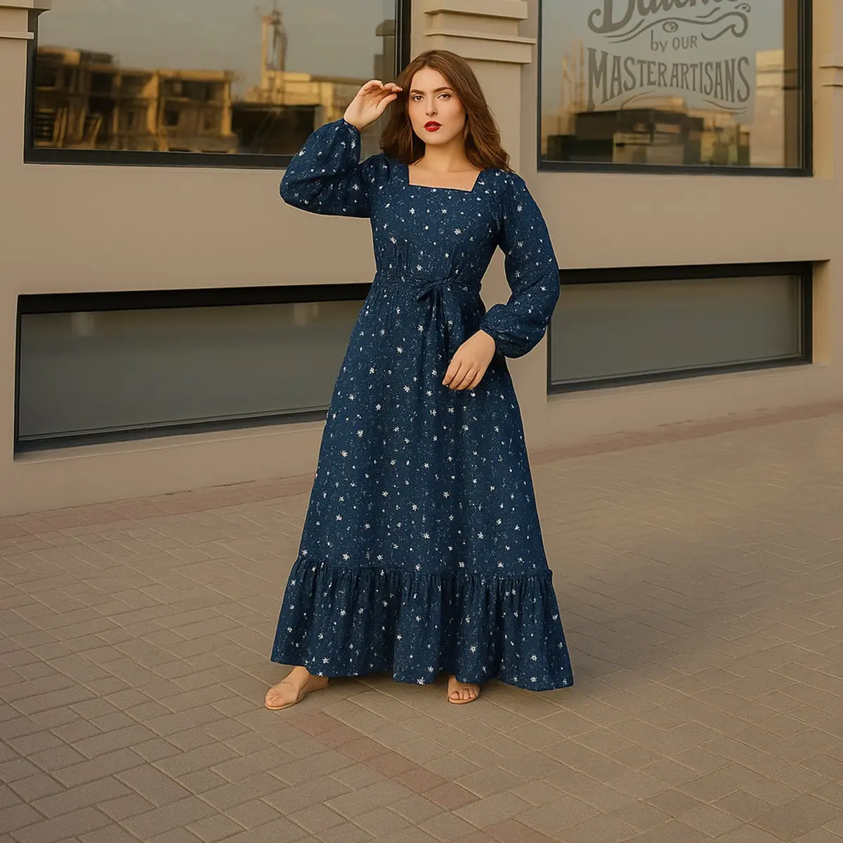 Polka Maxi Dress 1