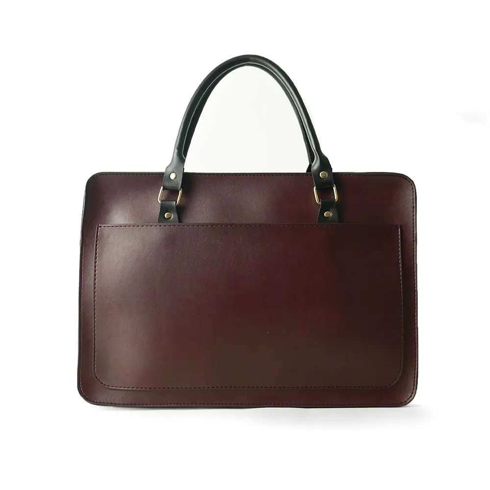 Multi Pockets Laptop Bag (Maroon) 1
