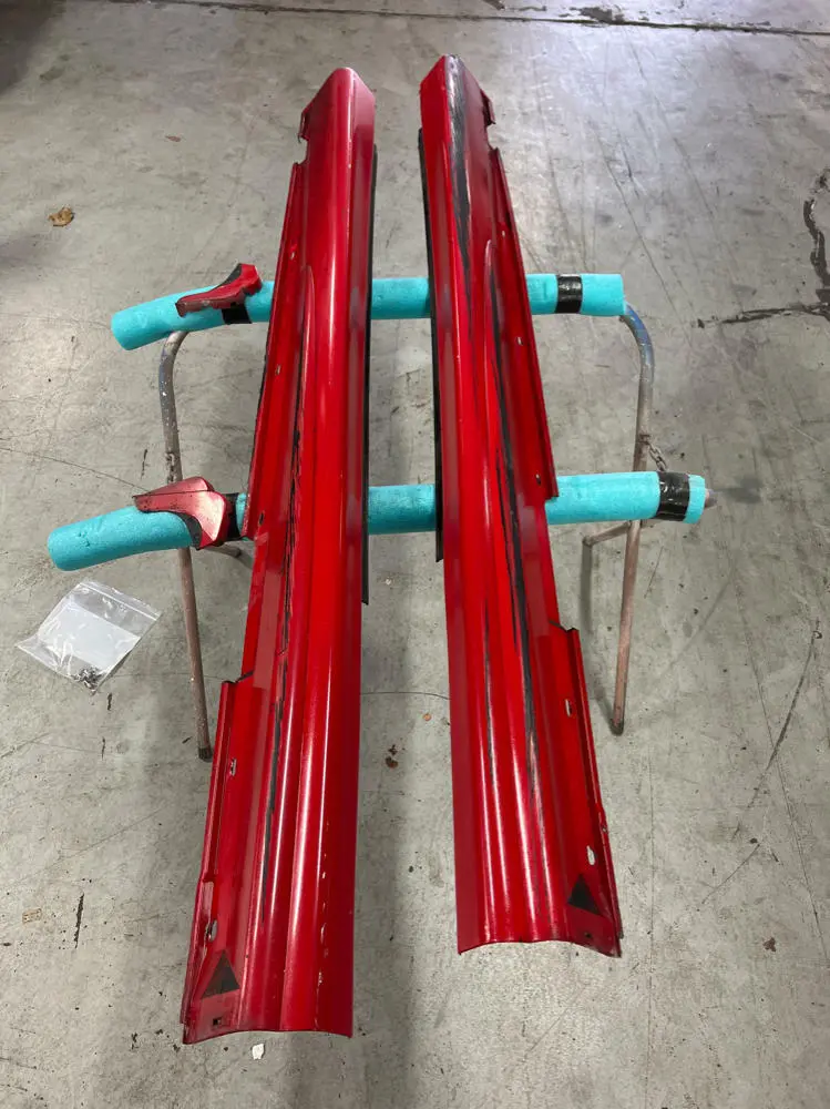 2004-06 Pontiac Gto Torrid Red Side Skirts Rocker Panels Left Right Pair 100 1