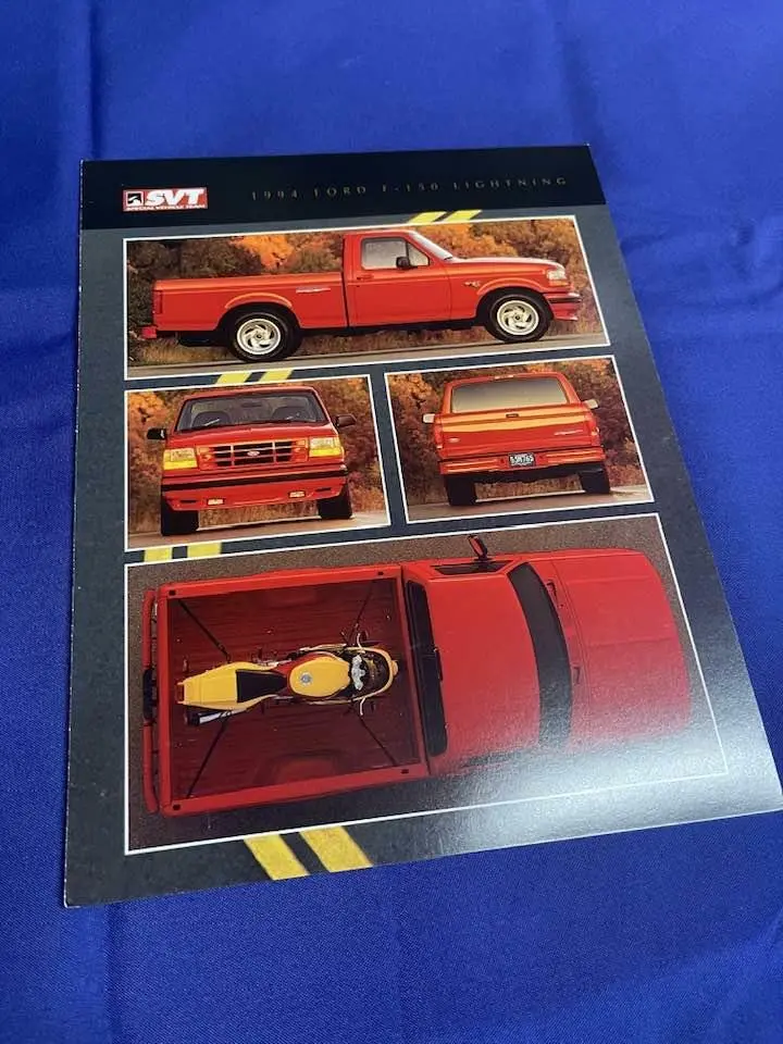 1994 Svt Lightning Dealer Card 1