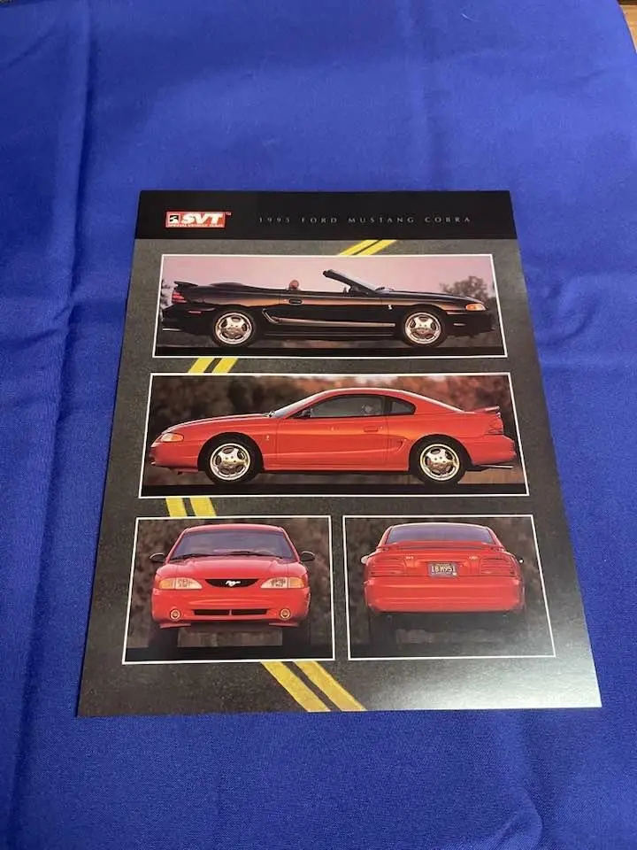 1995 Svt Cobra Dealer Card 1
