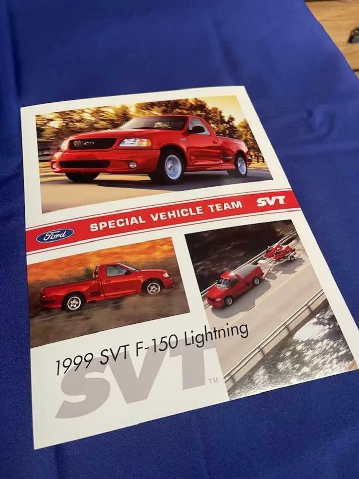 1999 Svt Lightning Dealer Card 1