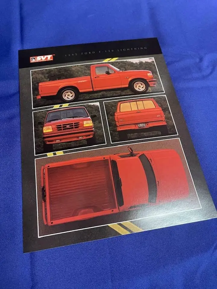 1995 Svt Lightning Dealer Card 1