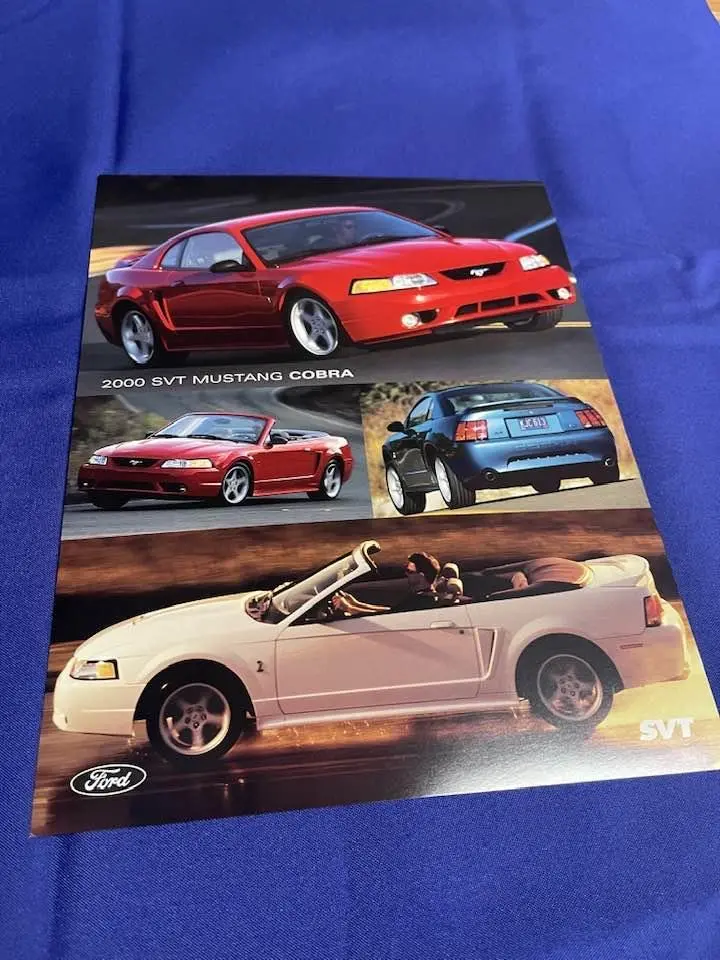 2000 Svt Cobra Dealer Card 1