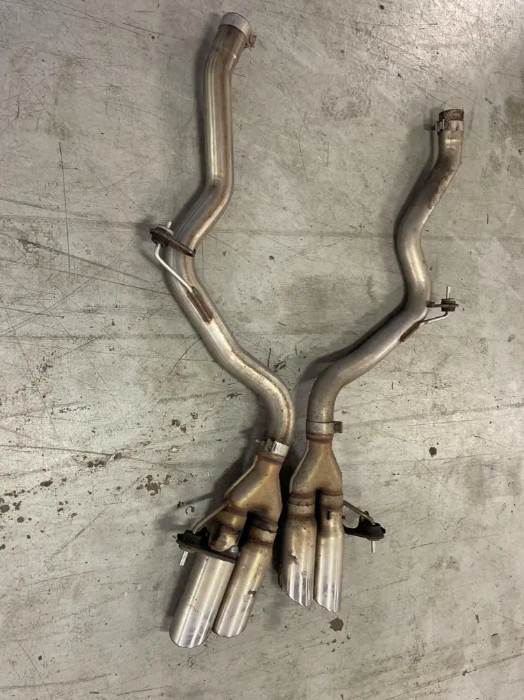 2015-17 Ford Mustang Cat Back No Mufflers W/ Quad Tips 210 1