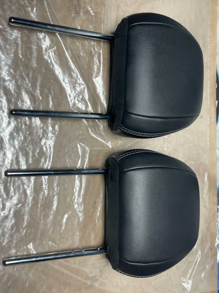 2015-23 Ford Mustang Leather Front Seat Head Rest Pair 212 1