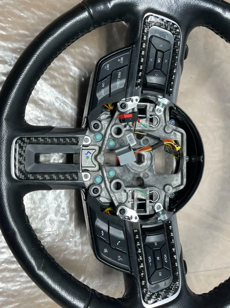 2015-17 Ford Mustang Leather Steering Wheel W/ Paddles- 6R80 214 2