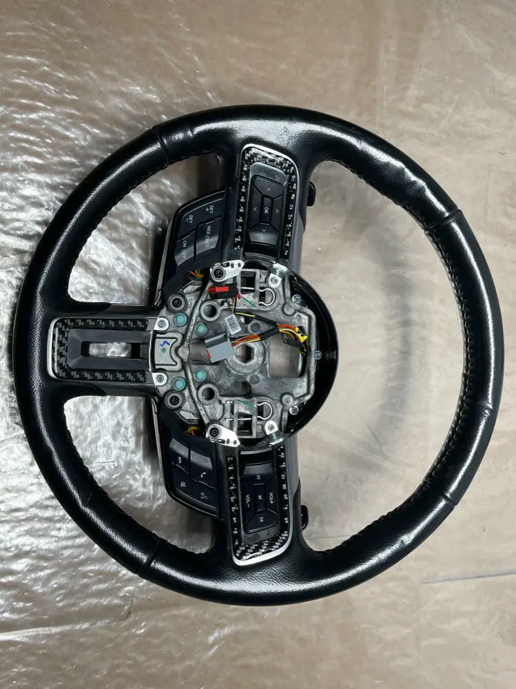 2015-17 Ford Mustang Leather Steering Wheel W/ Paddles- 6R80 214 1