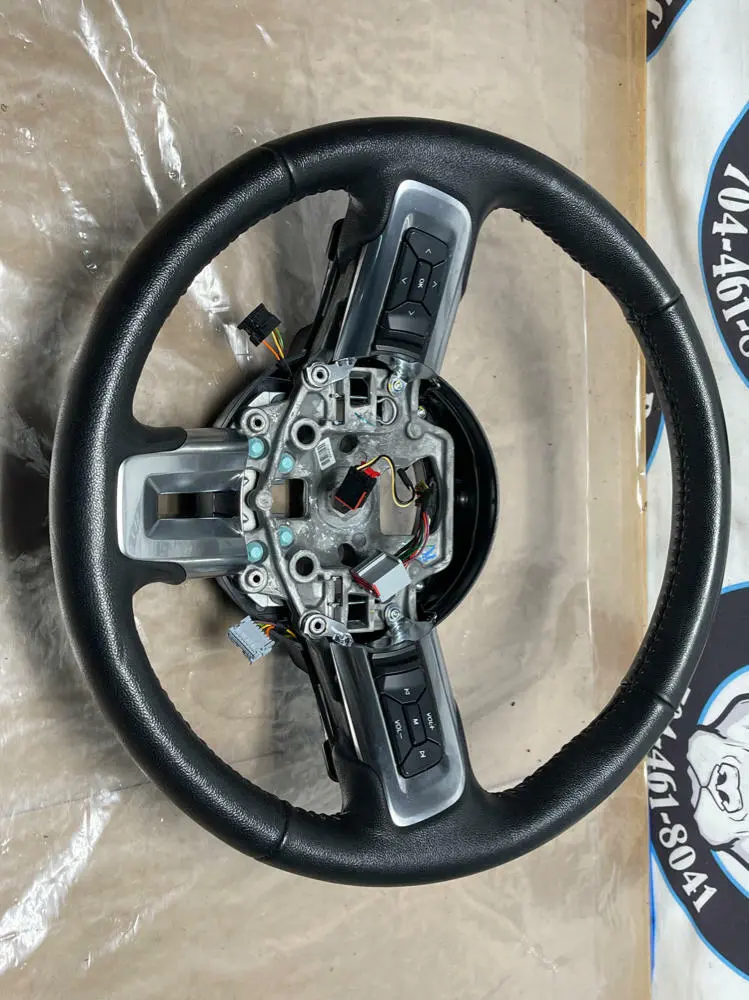 2015-23 Ford Mustang Gt S550 Coyote Leather Steering Wheel 21K Miles 222 1