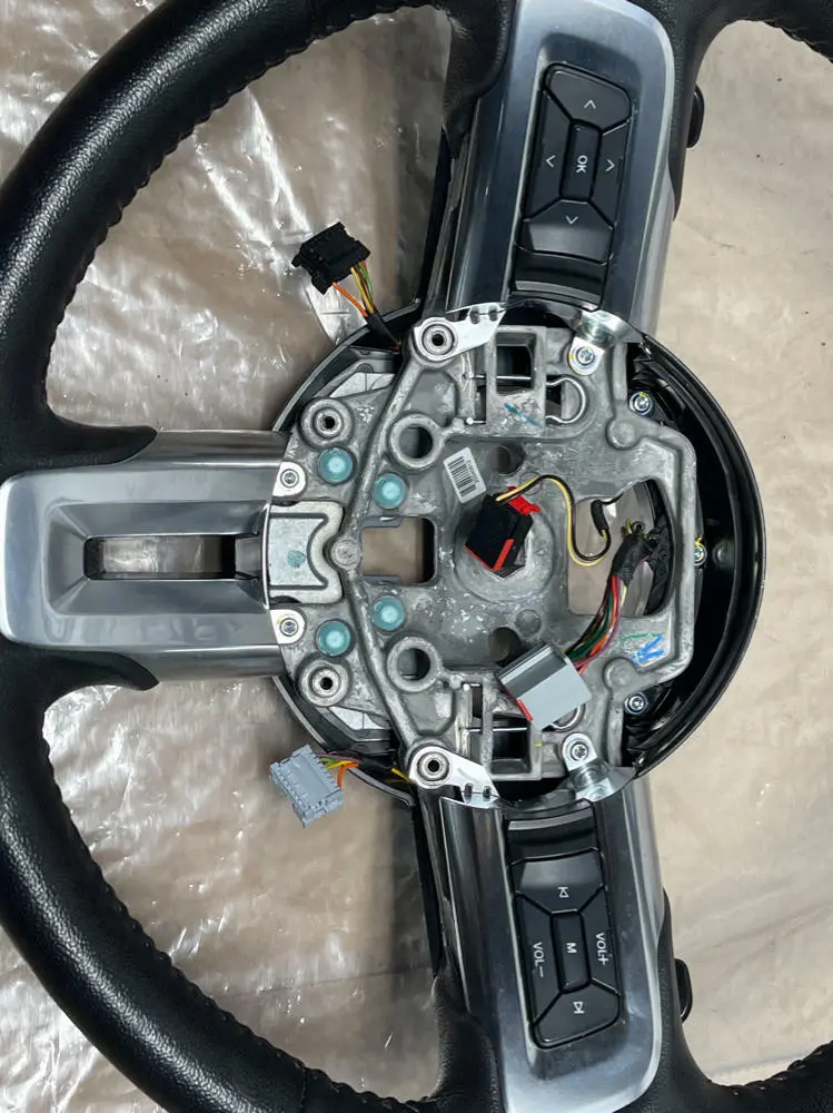 2015-23 Ford Mustang Gt S550 Coyote Leather Steering Wheel 21K Miles 222 2