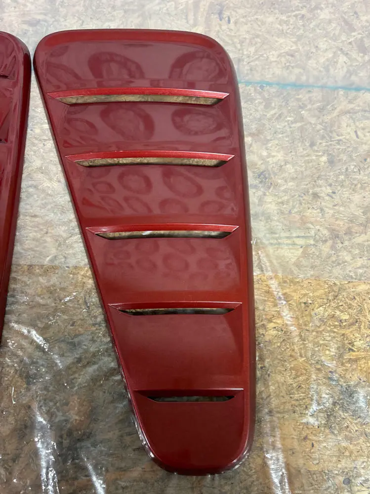 2011-14 Ford Mustang Quarter Window Covers (Rr-Ruby Red) 231 2