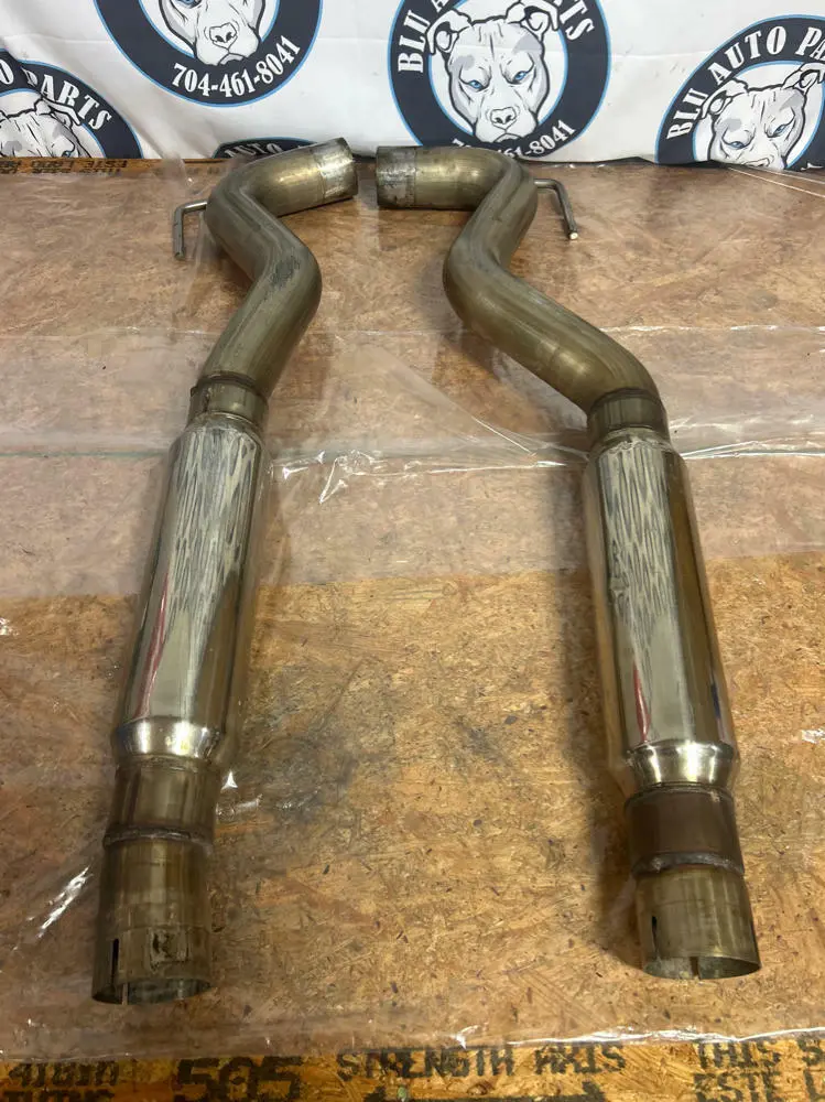 2015-17 Ford Mustang Gt Aftermarket Stainless Resonator Pair 253 1