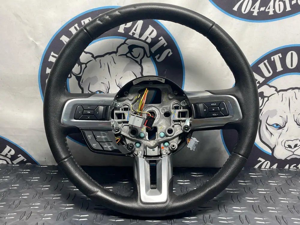 2015-17 Ford Mustang Gt Premium Leather Steering Wheel- Heated, M/T 269 1