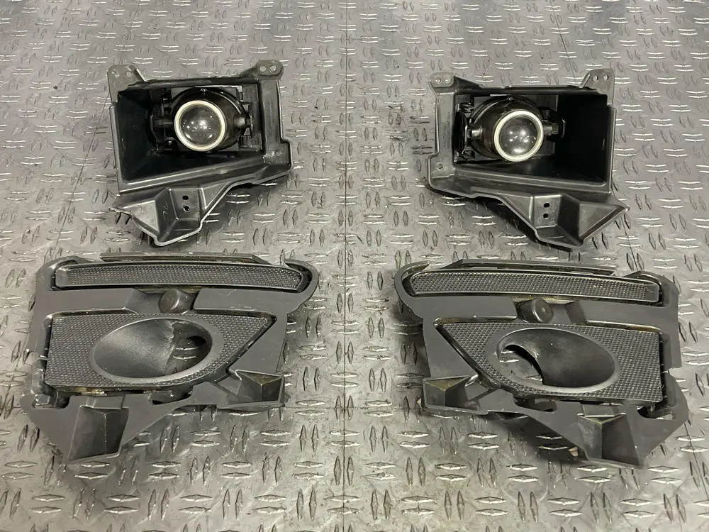 2011-12 Ford Mustang Fog Light Bezels & Fog Lights Pair Lh & Rh 1
