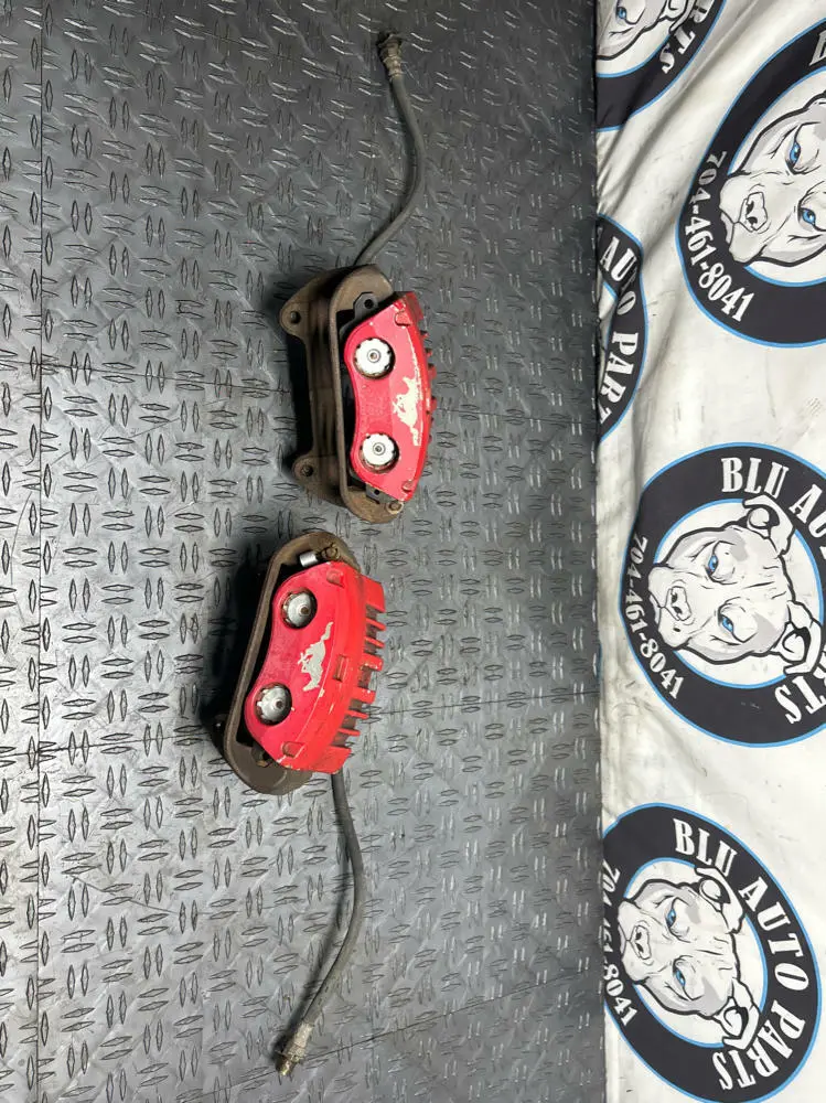 2001 Ford Mustang Bullitt Front Brake Caliper Pair (Red, Made By Pbr) 271 1