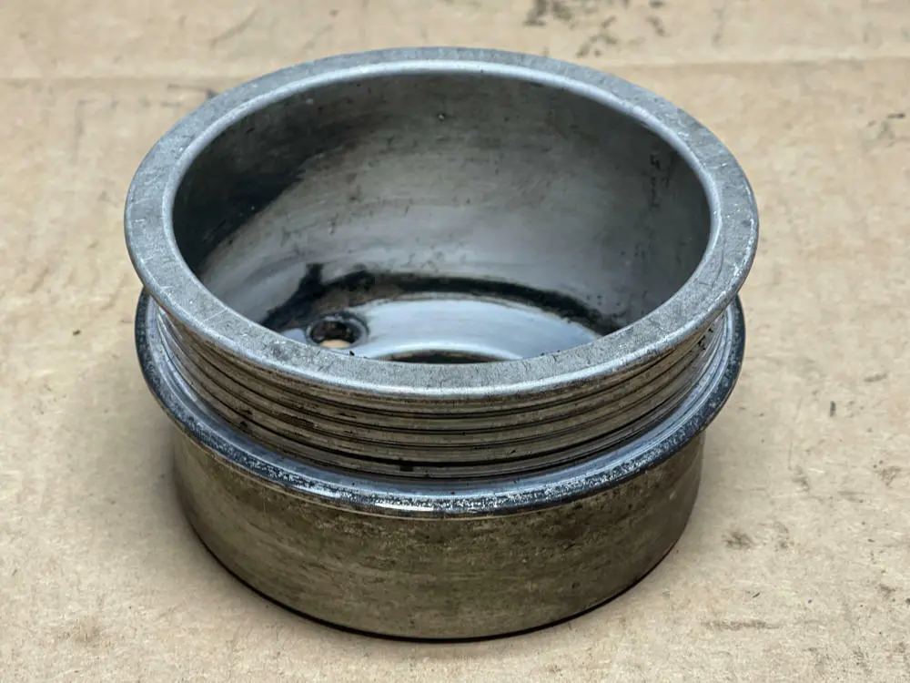 1987-93 Ford Mustang Lx Crank Pulley For S/C- Chrome'd 209 1