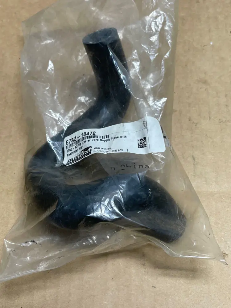 1987-93 Ford Mustang Lx Nos 3/4" Heater Core Hose- For 5.0 209 1