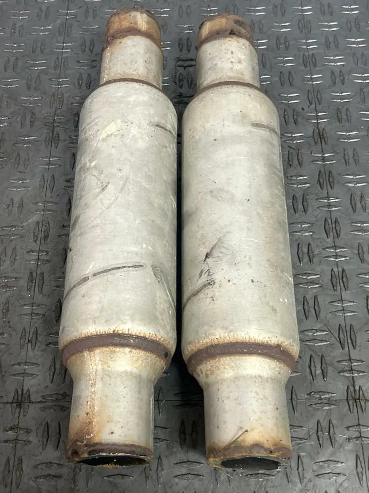 2003-04 Ford Mustang Svt Cobra Aftermarket Resonators Pair- Cut 281 1