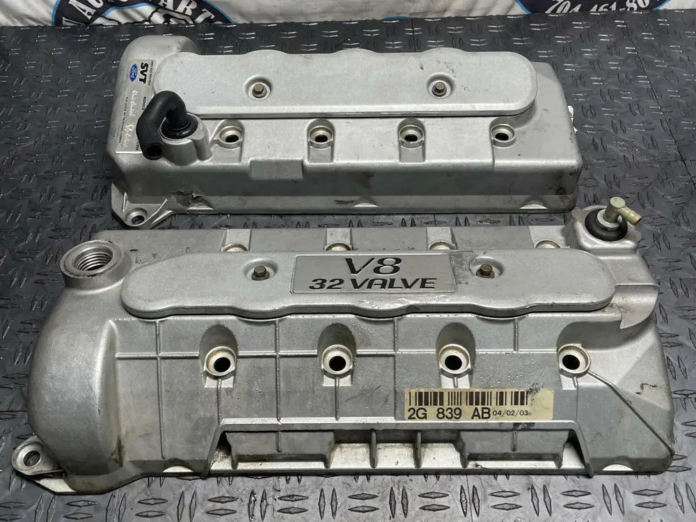 2003-04 Ford Mustang Svt Cobra Oem 4.6 4V Valve Cover Pair- Lh/Rh 283 1