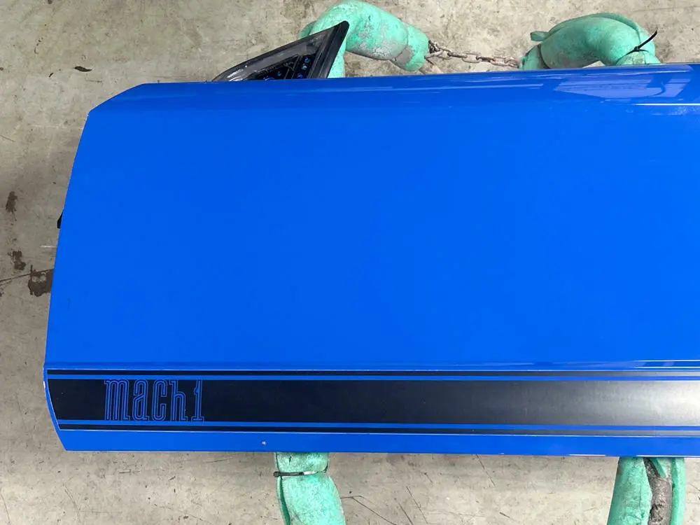 1999-04 Ford Mustang Mach One Driver Lh Door- Azure Blue, For Coupe 284 2