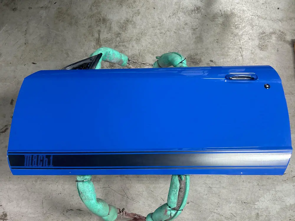 1999-04 Ford Mustang Mach One Driver Lh Door- Azure Blue, For Coupe 284 1