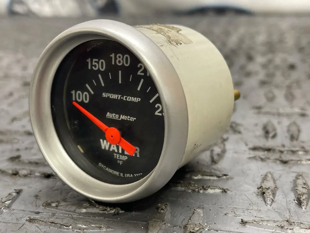 Autometer Sportcomp Water Temp Gauge- Black 285 1