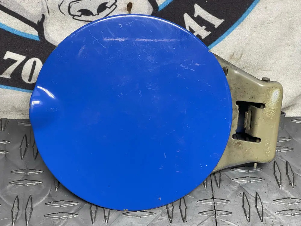 1999-04 Ford Mustang Oem Fuel Door- Azure Blue (Code L5) 285 1