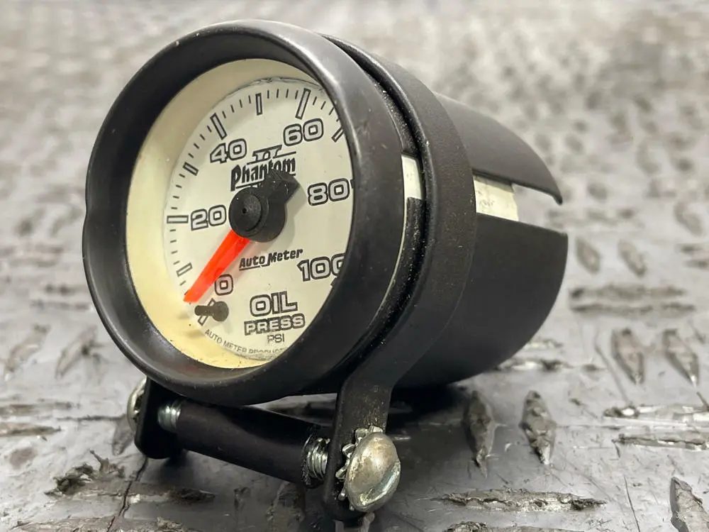Autometer Phantom Ii Oil Pressure Gauge- Whiteface 285 1