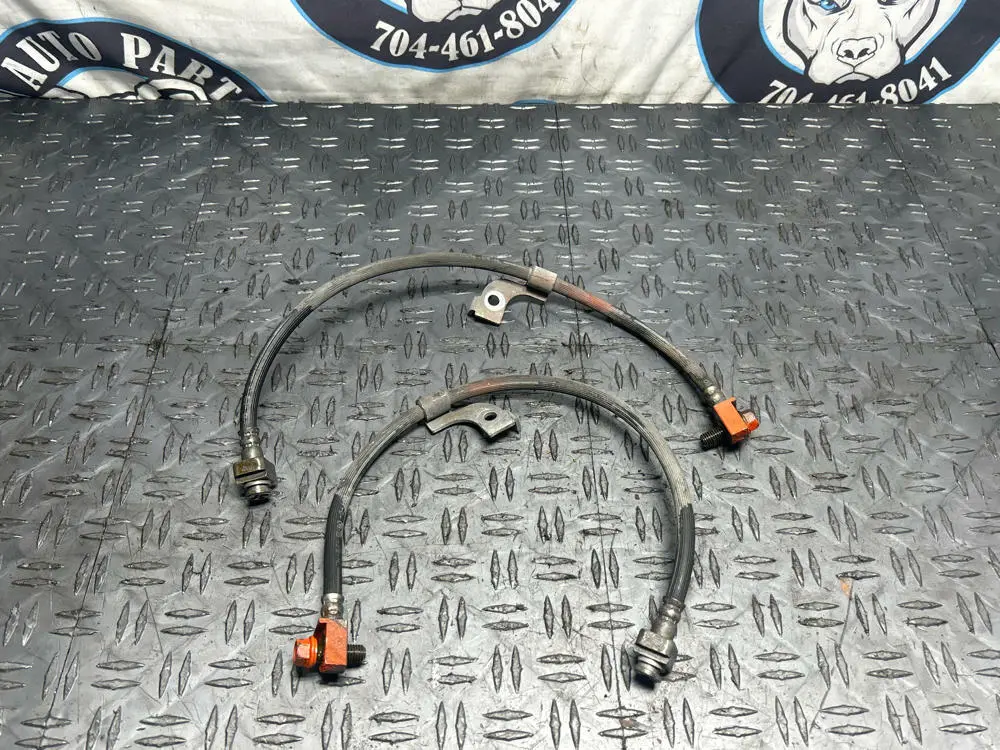 2015-23 Ford Mustang Gt Rear Brake Caliper Soft Lines Pair 285 1