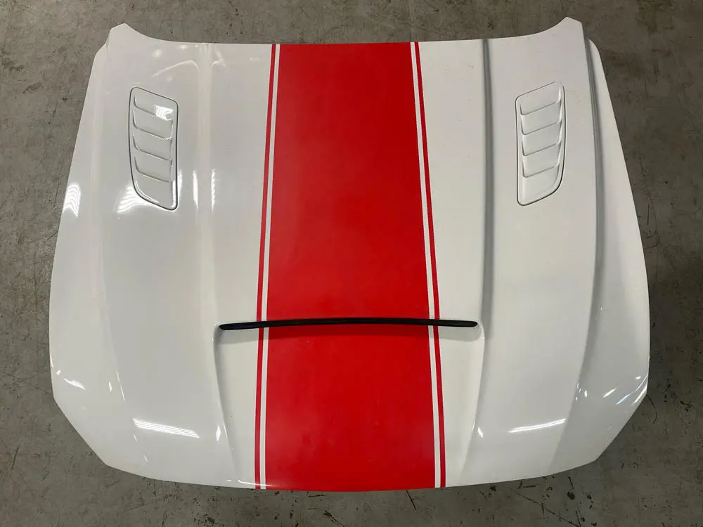 2018-23 Ford Mustang Cervini Ram Air Hood (Functional)- Paint Code Yz 279 1