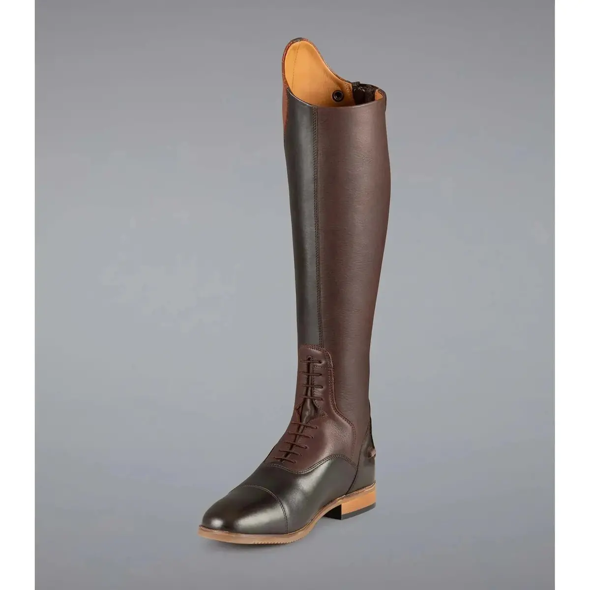 Passaggio Ladies Leather Field Tall Riding Boot-Brown - Delivery Late August 2