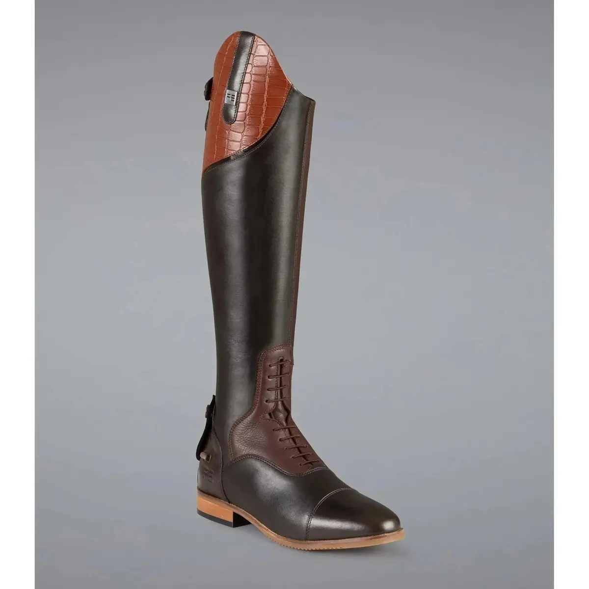 Passaggio Ladies Leather Field Tall Riding Boot-Brown - Delivery Late August 5