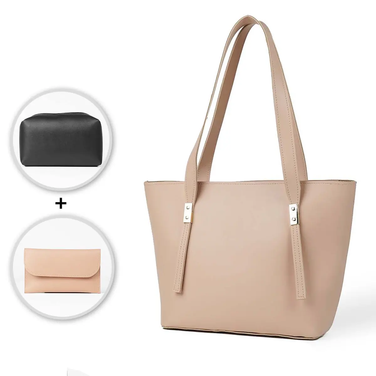Falcon Tote Set Of 3 Bag Peach 1