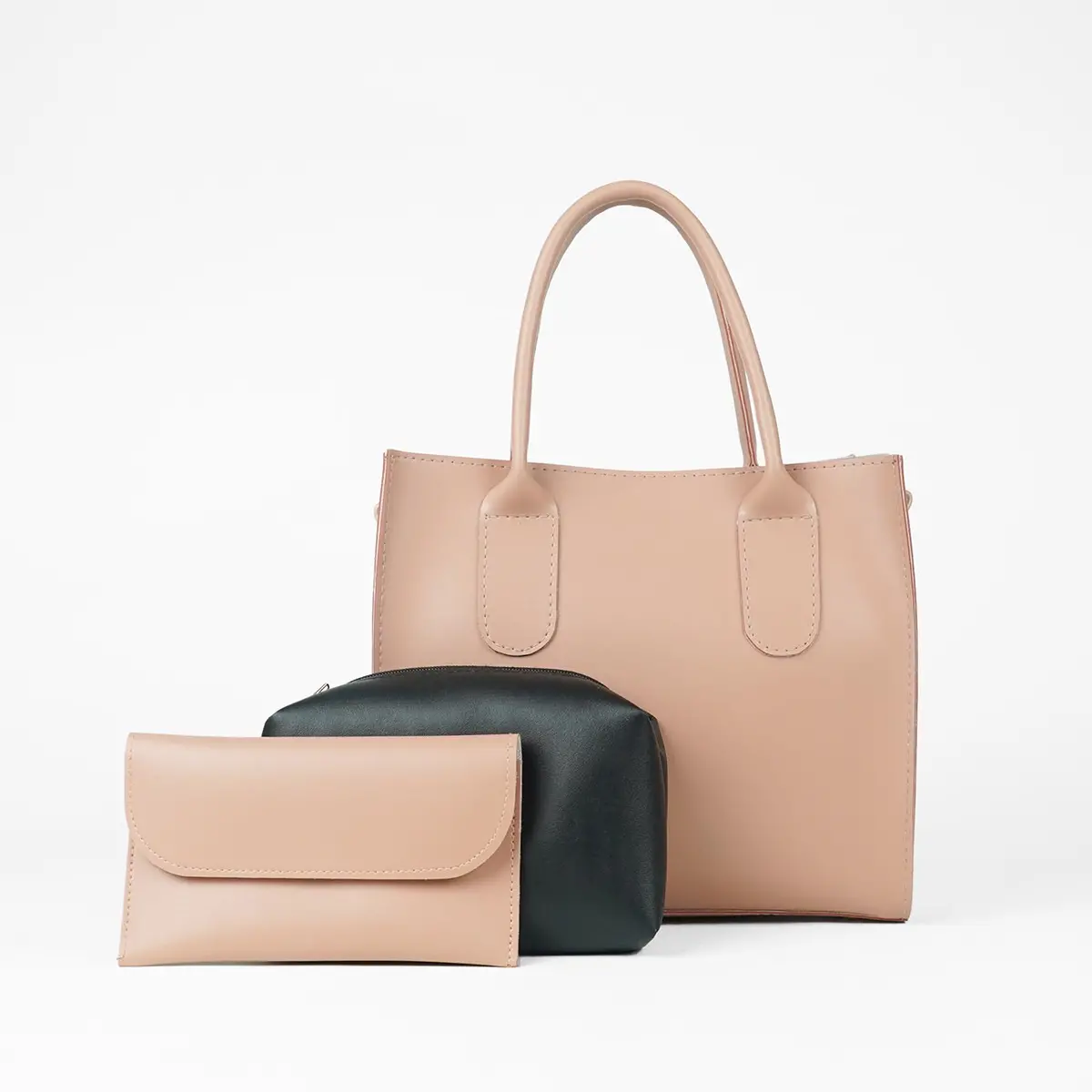 Catchy Bag Set Of 3 Peach 1