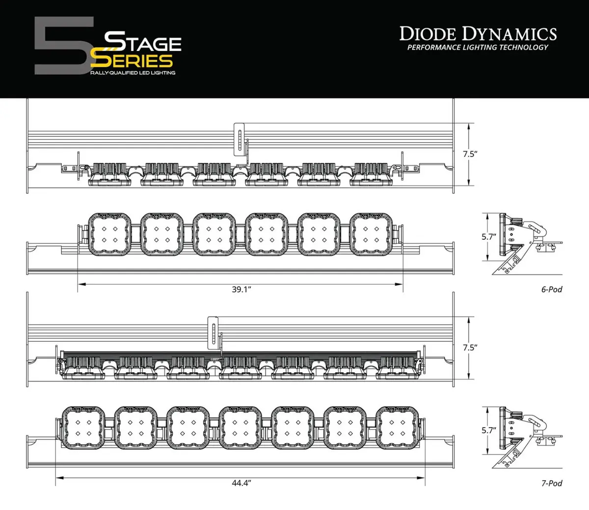 Ss5 Crosslink Lightbar Kit For Prinsu/Sherpa Roof Racks 7