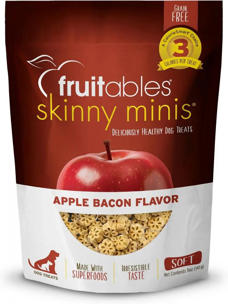 Fruitables Chewy Skinny Minis Apple Bacon Dog Treats 1