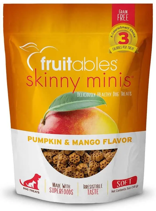 Fruitables Chewy Skinny Minis Pumpkin Mango Flavor Dog Treats 1