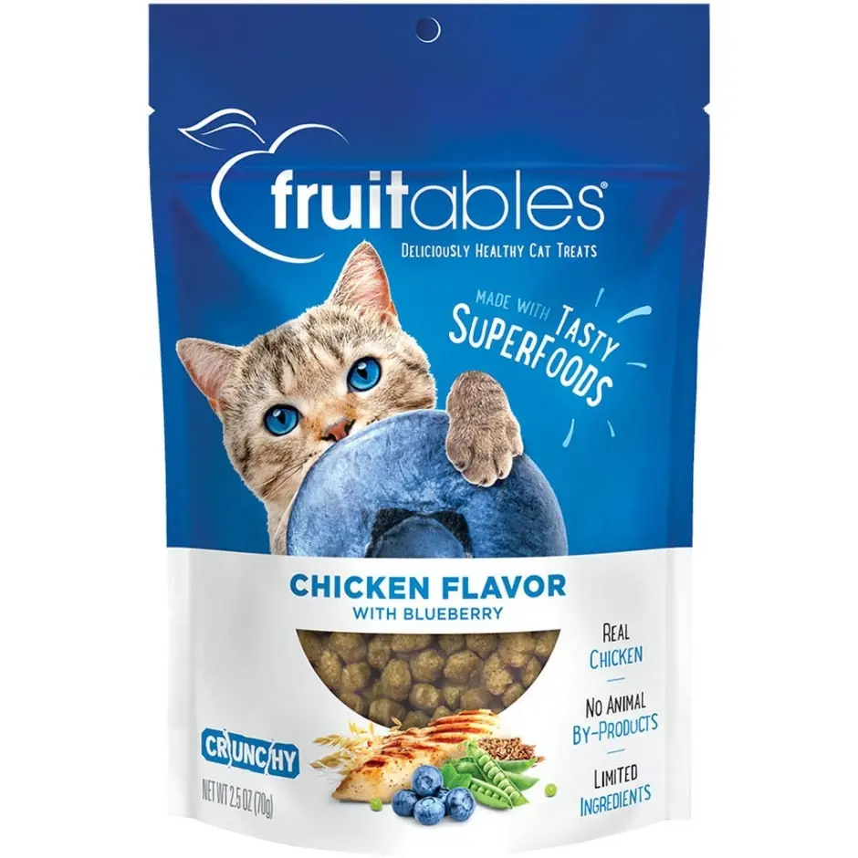 Fruitables Chicken Flavor With Blueberry Cat Treats 1