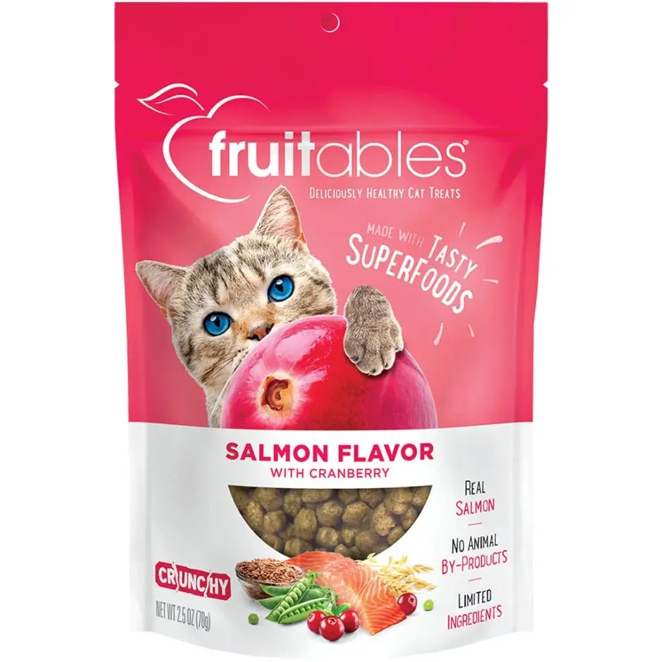 Fruitables Salmon Flavor With Cranberry Cat Treats 1