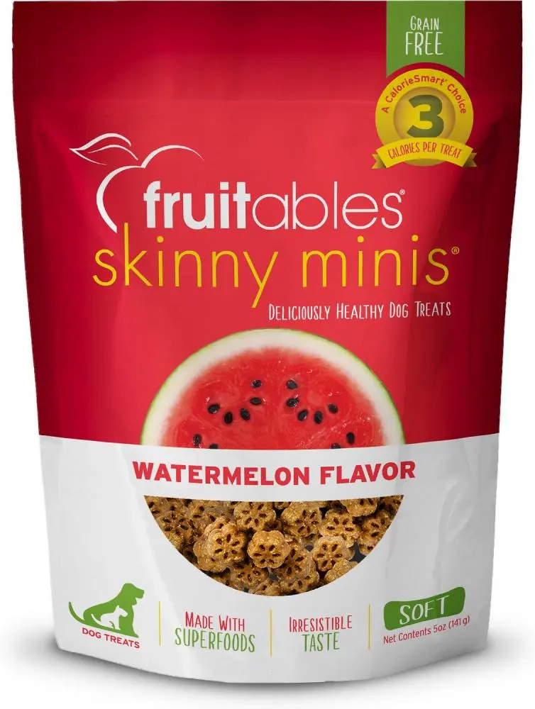 Fruitables Skinny Minis Chewy Watermelon Dog Treats 1