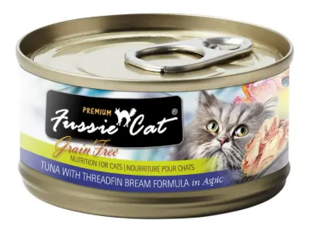 Fussie Cat Grain Free Premium Tuna With Threadfin Bream In Aspic Canned Cat Food 1