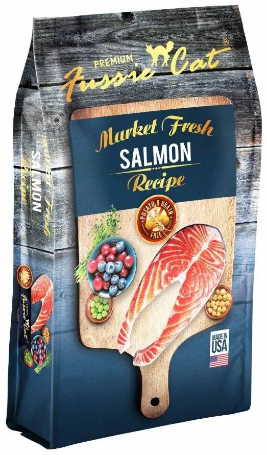 Fussie Cat Market Fresh Grain Free Salmon Recipe Dry Cat Food 1